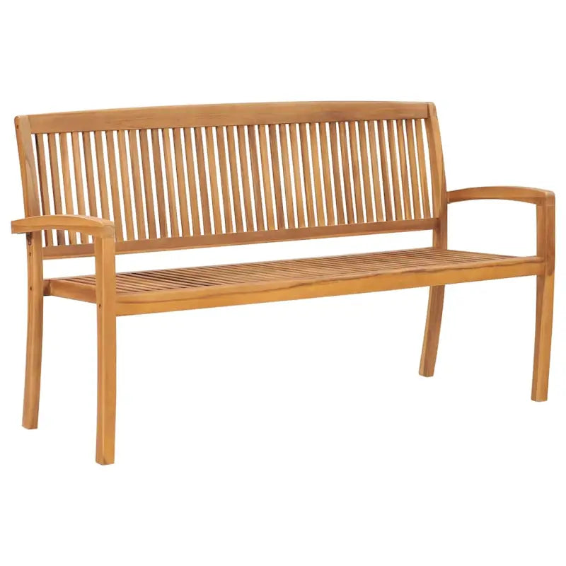 Houten tuinbank van fijn geschuurd hard teakhout voor buitengebruik - 159 cm / 1 - Tuinbanken