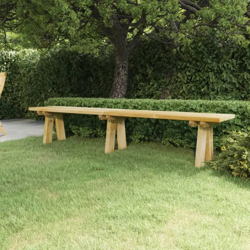 Houten tuinbank van geïmpregneerd massief grenenhout voor buitengebruik - Tuinbanken