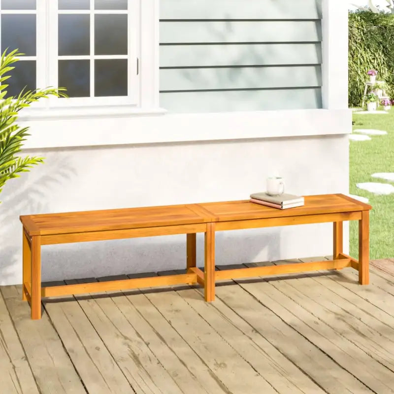 Houten tuinbank van massief acaciahout voor buitenruimte - 1 / 180 cm - Tuinbanken