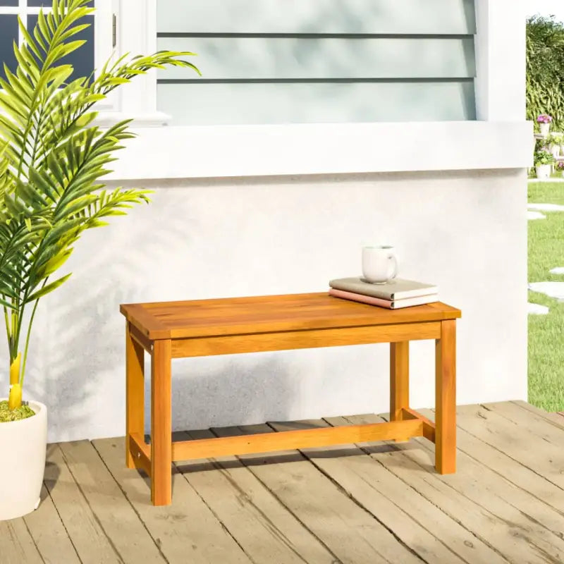 Houten tuinbank van massief acaciahout voor buitenruimte - 1 / 80 cm - Tuinbanken