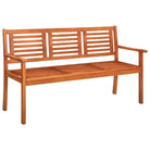 Houten Tuinbank van Massief Eucalyptushout voor Buitenruimte - Bruin / 150 x 60 x 89 cm / 1 - Tuinbanken
