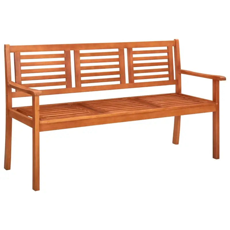 Houten Tuinbank van Massief Eucalyptushout voor Buitenruimte - Bruin / 150 x 60 x 89 cm / 1 - Tuinbanken