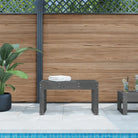 Houten tuinbank van massief grenenhout voor buitengebruik - Grijs grenenhout / 80 x 38 x 45 cm / 1 - Tuinbanken