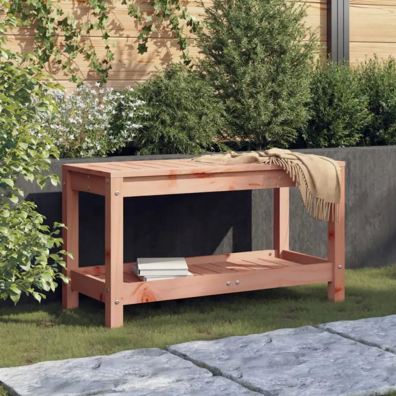 Houten tuinbank van massief grenenhout voor buitengebruik - Natuurlijk douglashout / 82.5 x 35 x 45 cm / 1 - Tuinbanken