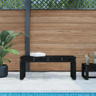 Houten tuinbank van massief grenenhout voor buitengebruik - Zwart grenenhout / 110 x 38 x 45 cm / 1 - Tuinbanken