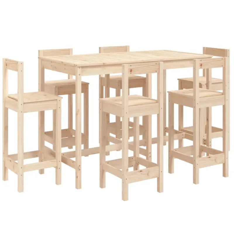 Houten tuinbarset van massief grenenhout voor gezellige buitenbijeenkomsten - Tuinsets