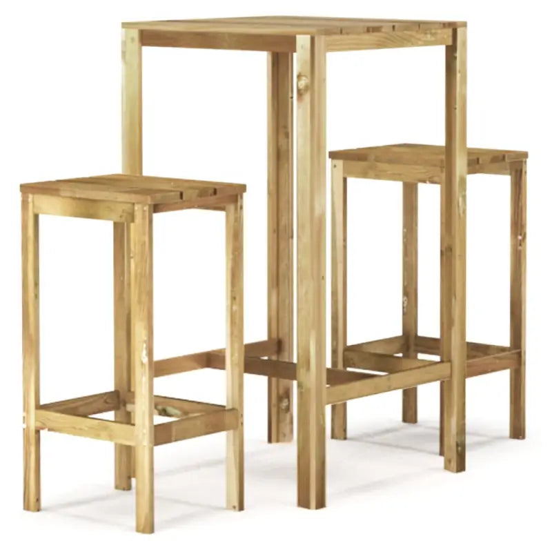 Houten Tuinbarset voor Gezelligheid en Ontspanning - 60 x 60 x 110 cm (tafel) - Tuinsets