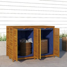 Houten tuinbox voor buiten van massief acaciahout - 140 x 87 x 104 cm - Opbergboxen voor buiten