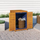 Houten tuinbox voor buiten van massief acaciahout - 70 x 87 x 104 cm - Opbergboxen voor buiten