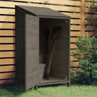 Houten Tuinschuur van Massief Vurenhout voor Buitenruimte - Antraciet / 55 x 52 x 112 cm / 1 - Tuinhuizen