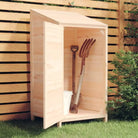 Houten Tuinschuur van Massief Vurenhout voor Buitenruimte - Naturel / 55 x 52 x 112 cm / 1 - Tuinhuizen