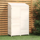 Houten Tuinschuur van Massief Vurenhout voor Buitenruimte - Wit / 102 x 52 x 174.5 cm / 1 - Tuinhuizen