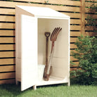 Houten Tuinschuur van Massief Vurenhout voor Buitenruimte - Wit / 55 x 52 x 112 cm / 1 - Tuinhuizen