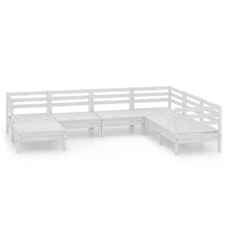Houten tuinset met massief grenenhout en voetenbank tafel voor ontspanning - Tuinsets
