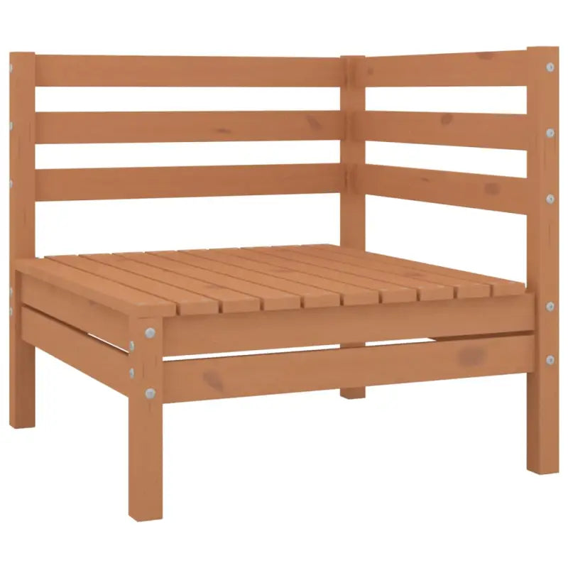Houten tuinset met massief grenenhout en voetenbank tafel - Tuinsets