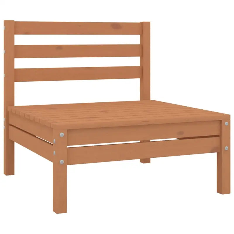Houten tuinset met massief grenenhout en voetenbank tafel - Tuinsets