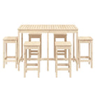 Houten tuinset met massief grenenhout voor gezellige buitenmomenten - Tuinsets