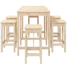 Houten tuinset met massief grenenhout voor gezellige buitenmomenten - Tuinsets