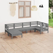 Houten tuinset met voetenbank en tafel van massief grenenhout - Tuinsets