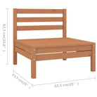 Houten tuinset met voetenbank en tafel van massief grenenhout - Tuinsets