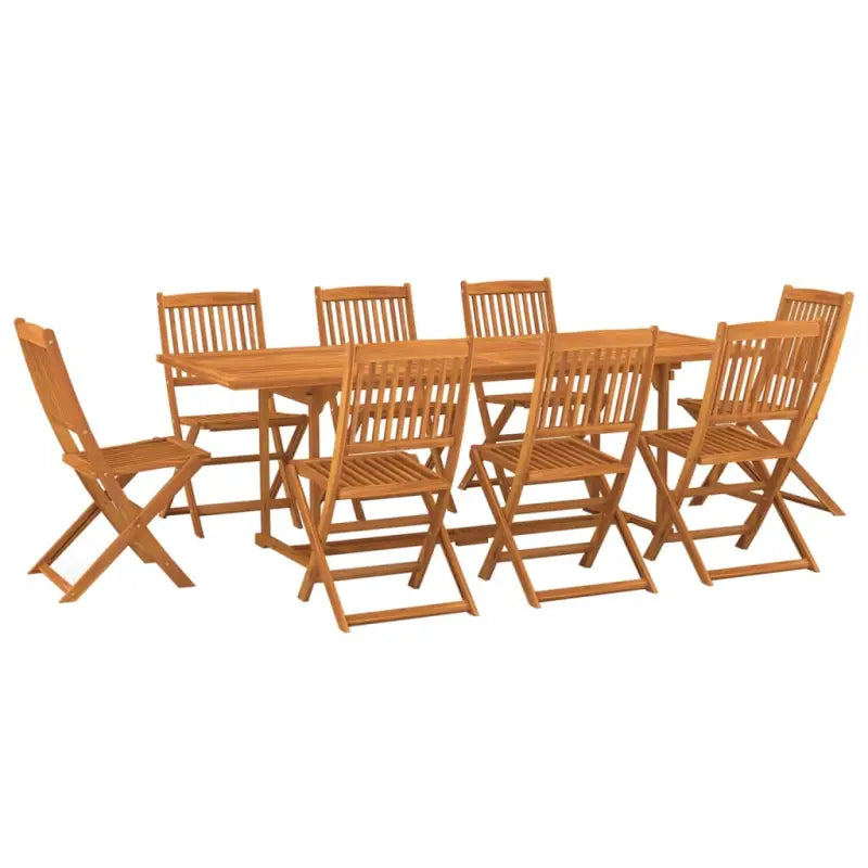 Houten tuinset van massief acaciahout met olieafwerking en afmetingen - Tuinsets