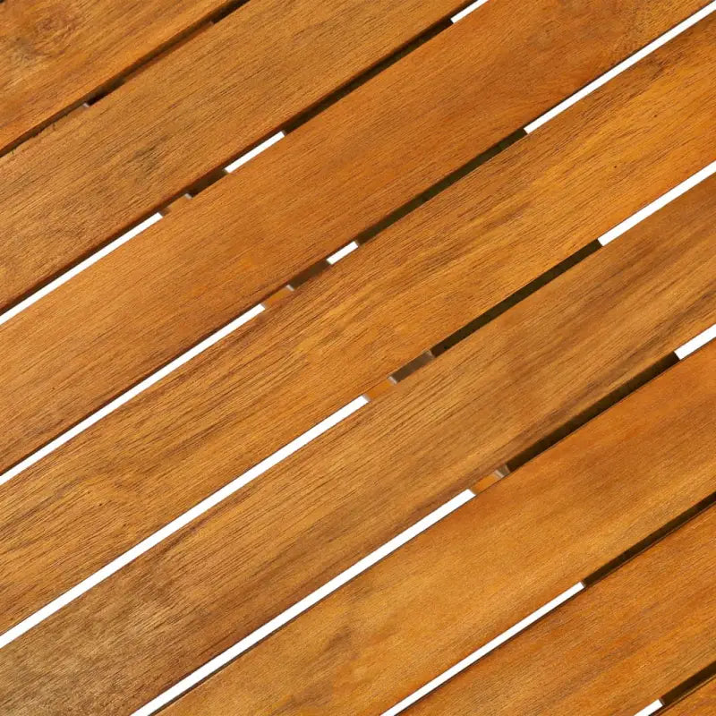 Houten tuinset van massief acaciahout met olieafwerking en afmetingen - Zonder armleuning / Rechthoekig - Tuinsets