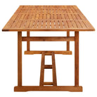 Houten tuinset van massief acaciahout met olieafwerking en afmetingen - Tuinsets