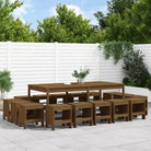 Houten tuinset van massief grenenhout met stevig blad voor tuin of terras - Honingbruin grenenhout - Tuinsets