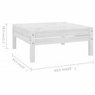 Houten tuinset van massief grenenhout met voetenbank en tafel - Tuinsets