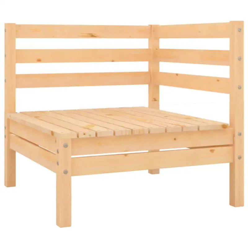 Houten tuinset van massief grenenhout met voetenbank en tafel - Tuinsets