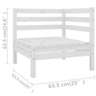 Houten tuinset van massief grenenhout met voetenbank en tafel - Tuinsets