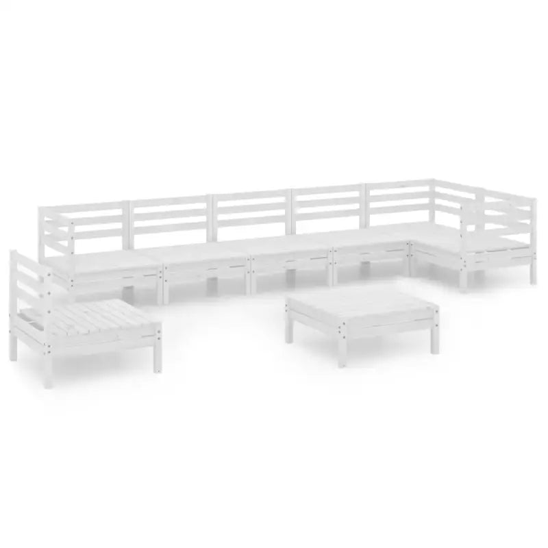 Houten tuinset van massief grenenhout met voetenbank en tafel - Tuinsets