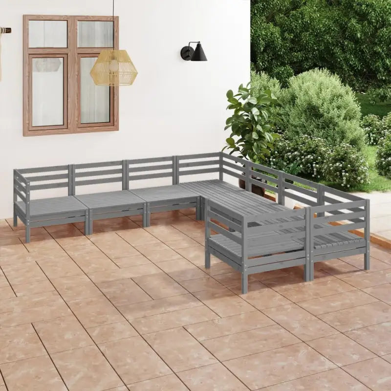 Houten tuinset van massief grenenhout voor ontspanning en gezelligheid - Tuinsets