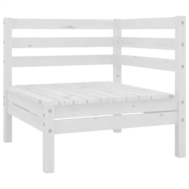 Houten tuinset van massief grenenhout voor ontspanning en gezelschap - Wit - Tuinsets