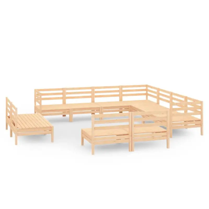 Houten tuinset van massief grenenhout voor ontspanning en samenzijn - Tuinsets