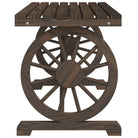Houten tuinset van massief vurenhout met gebrande uitstraling - Tuinsets