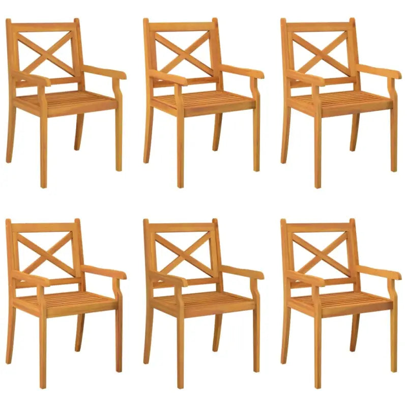 Houten tuinstoelen van massief acaciahout voor buitengebruik - Tuinstoelen