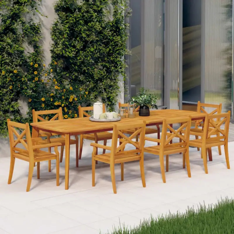 Houten tuinstoelen van massief acaciahout voor buitengebruik - 8 - Tuinstoelen