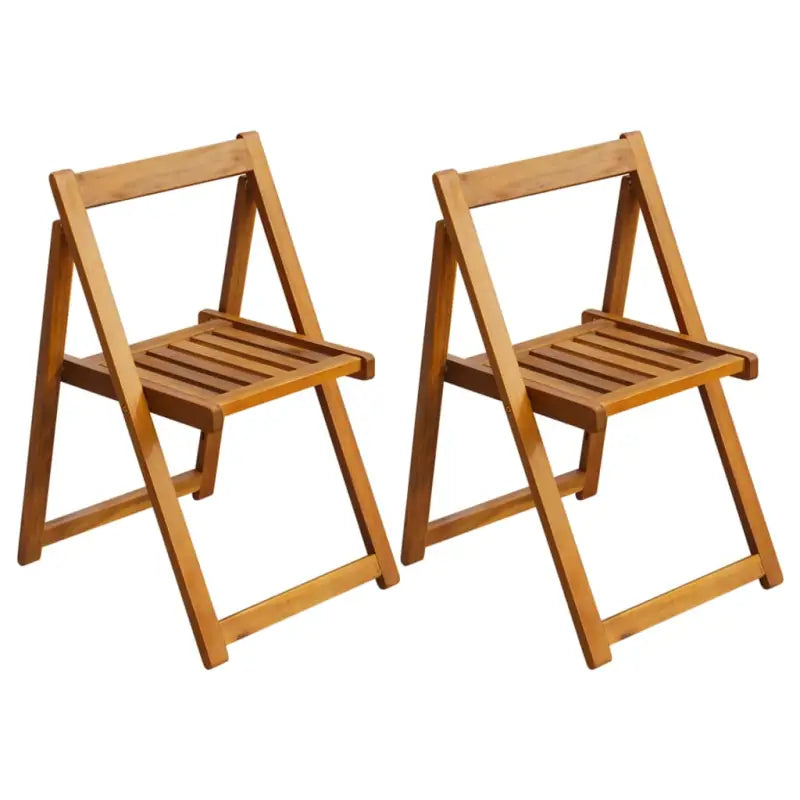Houten tuinstoelen van massief acaciahout voor tuin of terras - 2 - Tuinstoelen