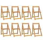 Houten tuinstoelen van massief acaciahout voor tuin of terras - Tuinstoelen