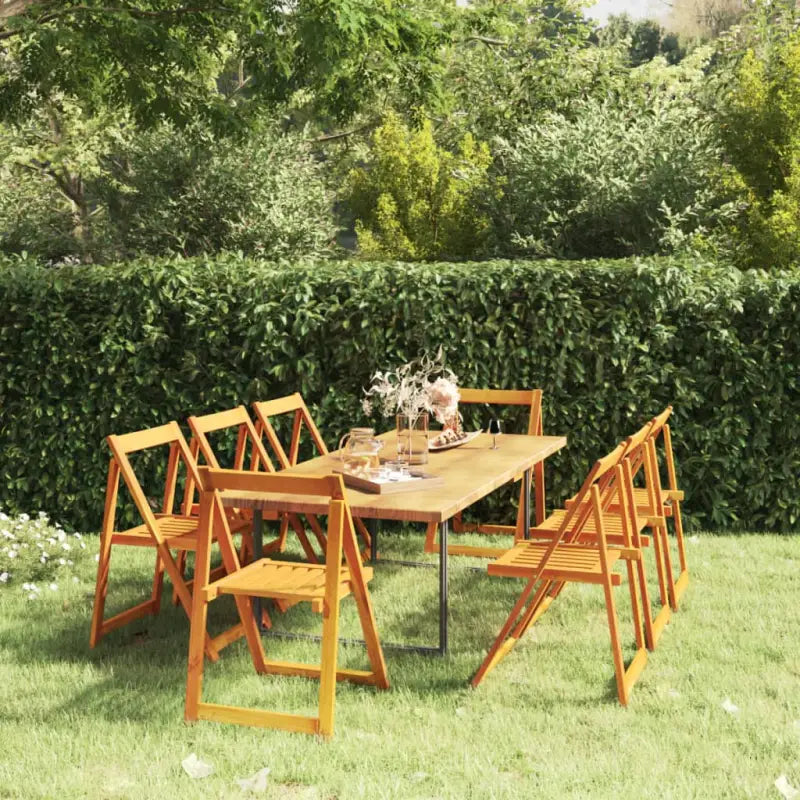 Houten tuinstoelen van massief acaciahout voor tuin of terras - Tuinstoelen
