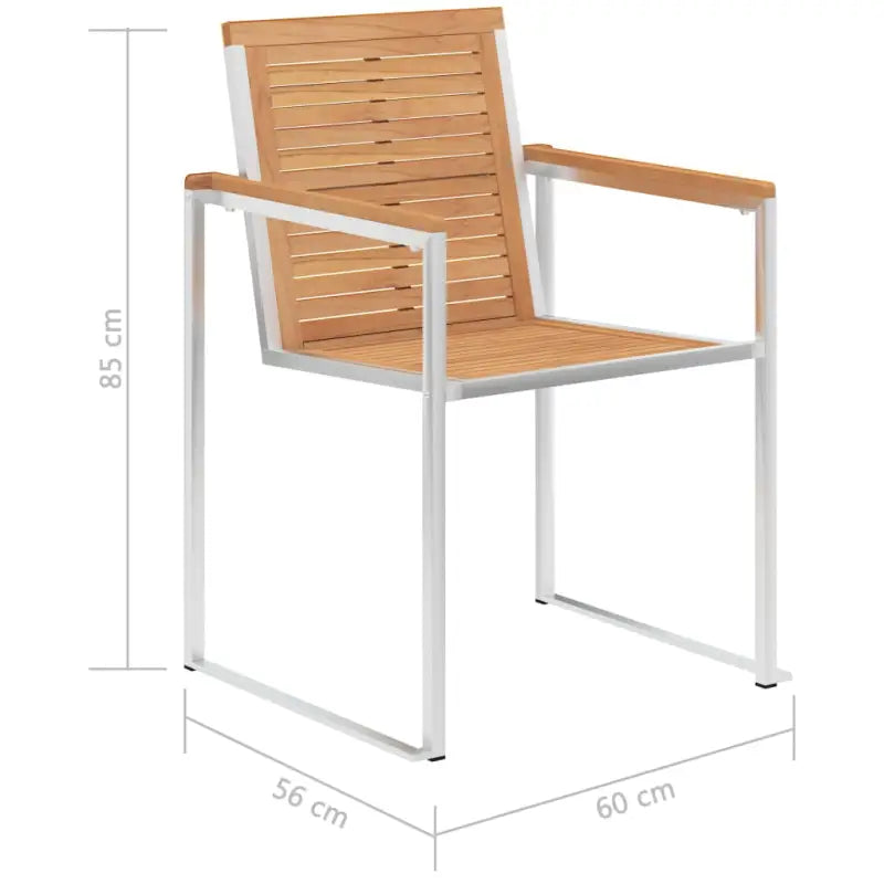 Houten tuinstoelen van massief teakhout voor een stijlvol terras - Tuinstoelen