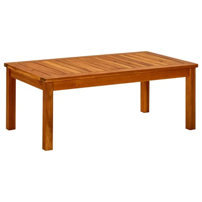 Houten tuintafel van massief acaciahout met natuurlijke olieafwerking - 90 x 50 x 36 cm / 1 - Tuintafels