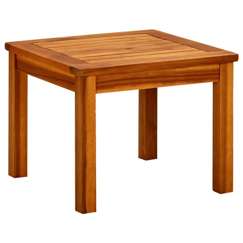 Houten tuintafel van massief acaciahout met natuurlijke olieafwerking - 45 x 45 x 36 cm / 1 - Tuintafels