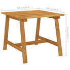 Houten tuintafel van massief acaciahout voor binnen en buiten - Tuintafels