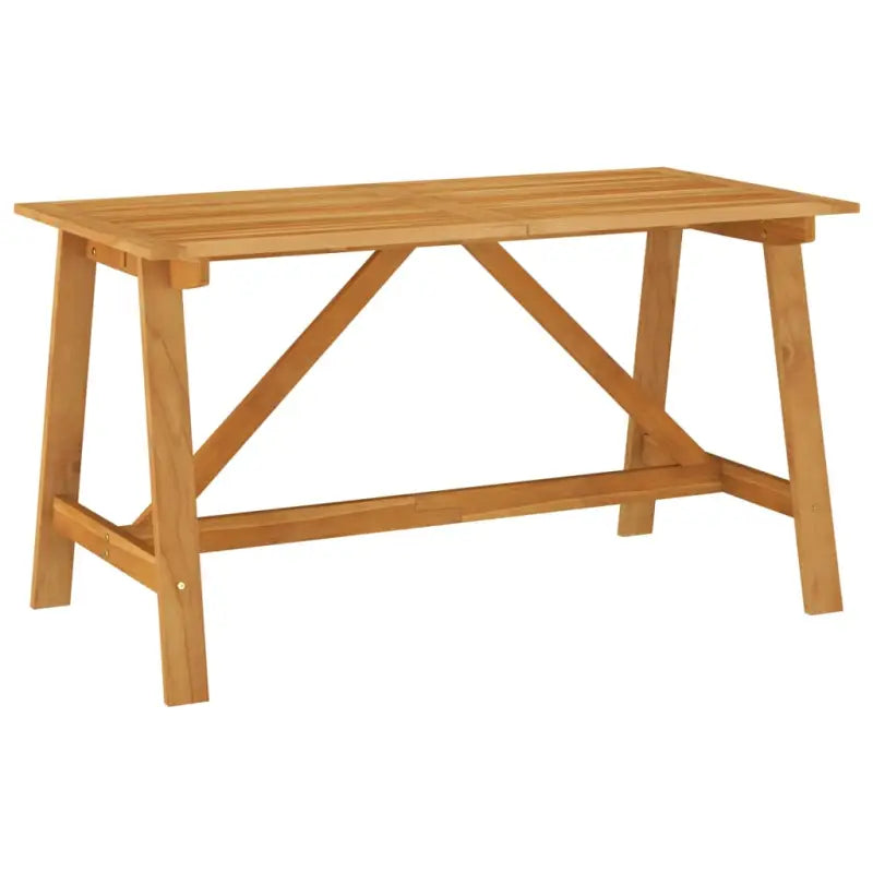 Houten tuintafel van massief acaciahout voor binnen en buiten - Bruin / 140 x 70 x 73.5 cm / 1 - Tuintafels