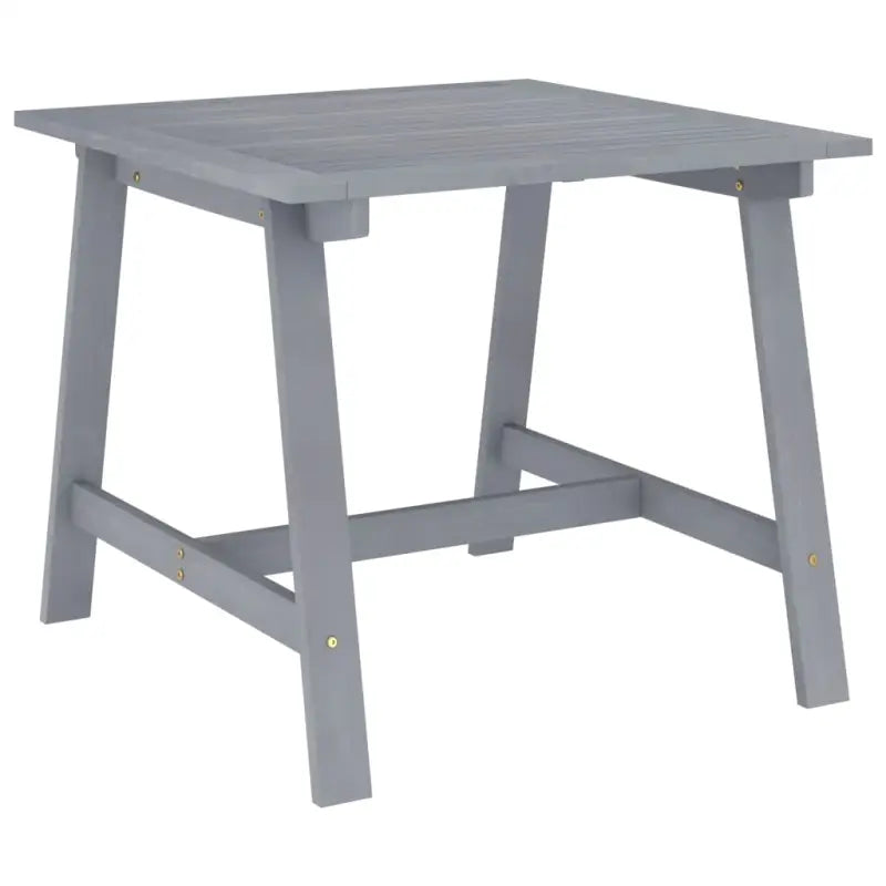 Houten tuintafel van massief acaciahout voor binnen en buiten - Grijs / 88 x 88 x 74 cm / 1 - Tuintafels