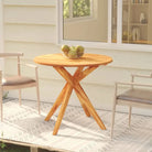 Houten tuintafel van massief acaciahout voor buitenruimte - 85 x 85 x 75 cm / 1 / Rond - Tuintafels
