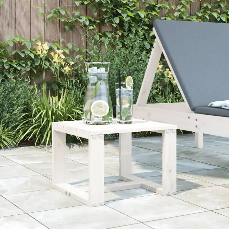 Houten tuintafel van massief douglashout voor buitengebruik - Wit grenenhout / 1 - Tuintafels