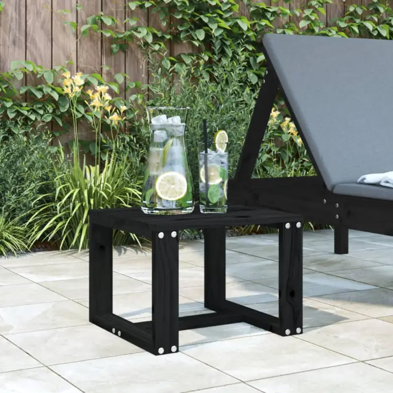 Houten tuintafel van massief douglashout voor buitengebruik - Zwart grenenhout / 1 - Tuintafels